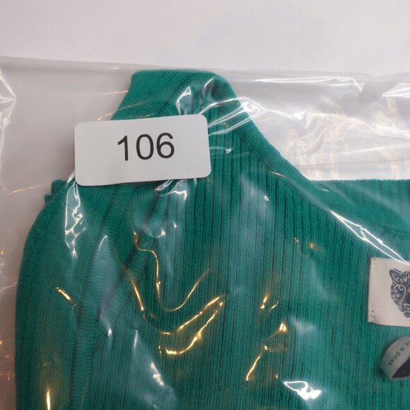 Lita by Ciara True Rib Tank Top Crop REVOLVE Cotton Women size XXL Green - Picture 6 of 6